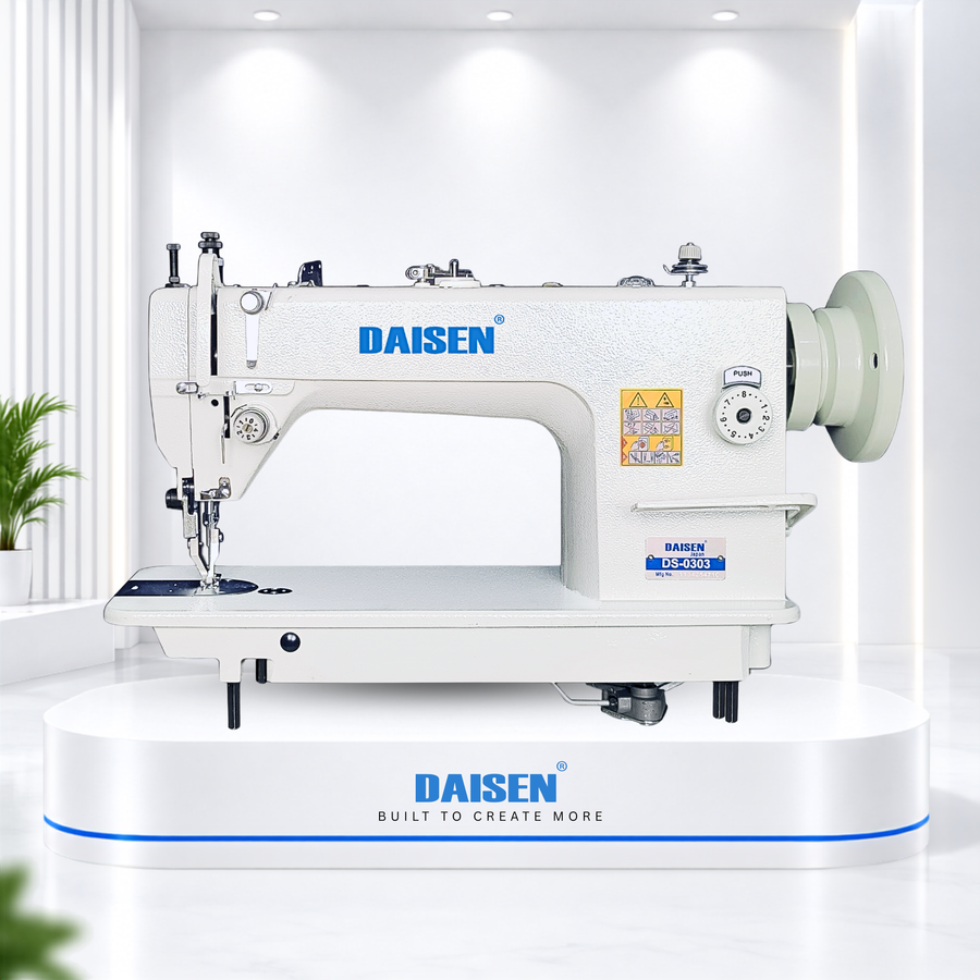 DAISETOP AND BOTTOM FEED ( WALKING FOOT ) SEWING MACHINEASEN